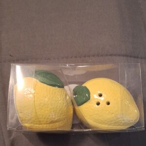 Vibrant Lemon Salt and Pepper Shakers